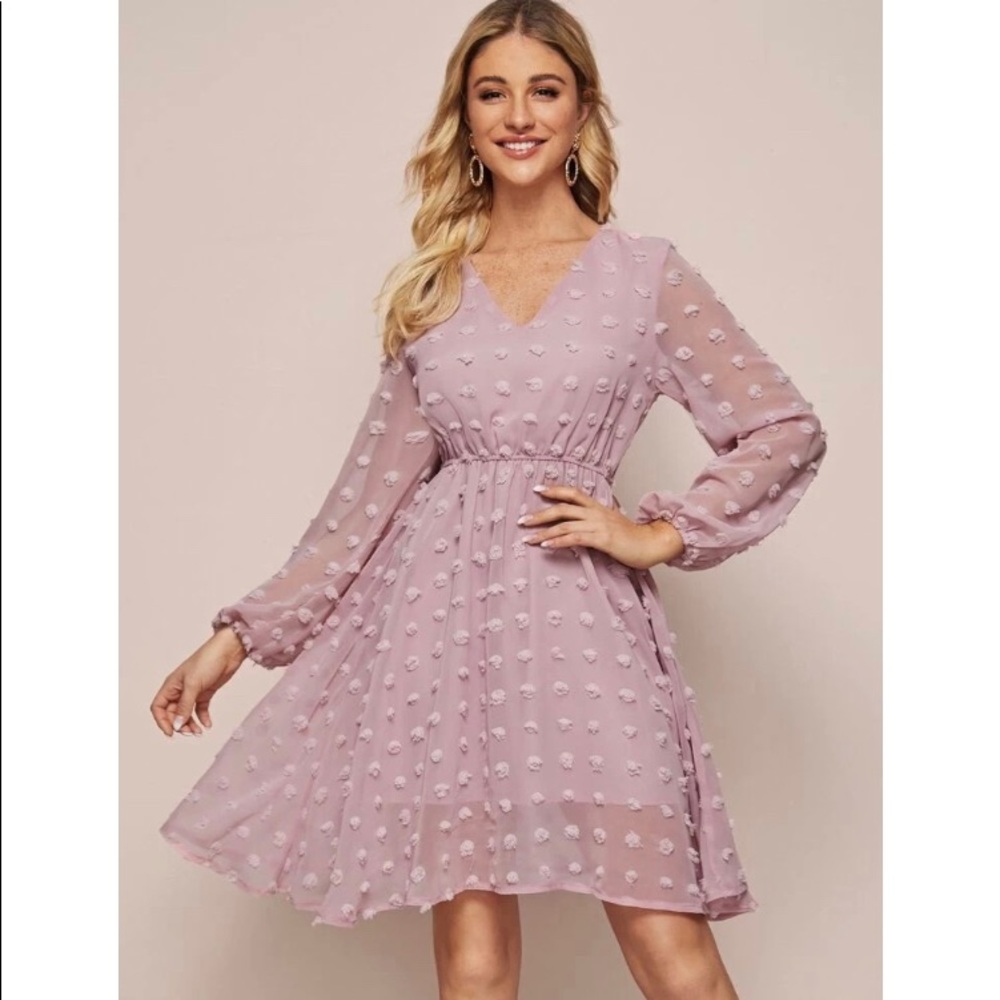 A-Line Chiffon Dress - Picture 2 of 3